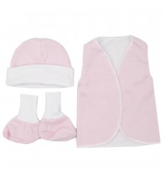 Set de ropa UCI para bebé prematura - Rosa