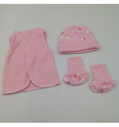 Set de UCÍ para prematuro rosado coneja