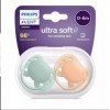 Chupos de entretencion avent ultra soft de 0-6 meses