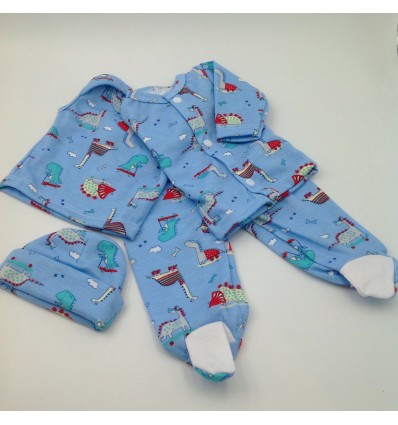 Conjunto de ropa para bebé prematuro dinosaurio