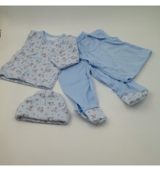 Conjunto de ropa para bebé prematuro perros