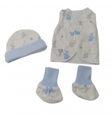 Set de ropa UCI para bebé prematuro animalitos