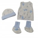 Set de ropa UCI para bebé prematuro animalitos