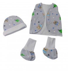 Set de ropa UCI para bebé prematuro oso