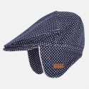 gorro para bebe - abuelito azul y blanco