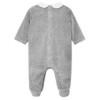 Pijama para bebé velvetin corazones- Gris