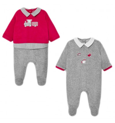 Set De Dos Pijamas Para Bebe Nino Velvet Kidhouse